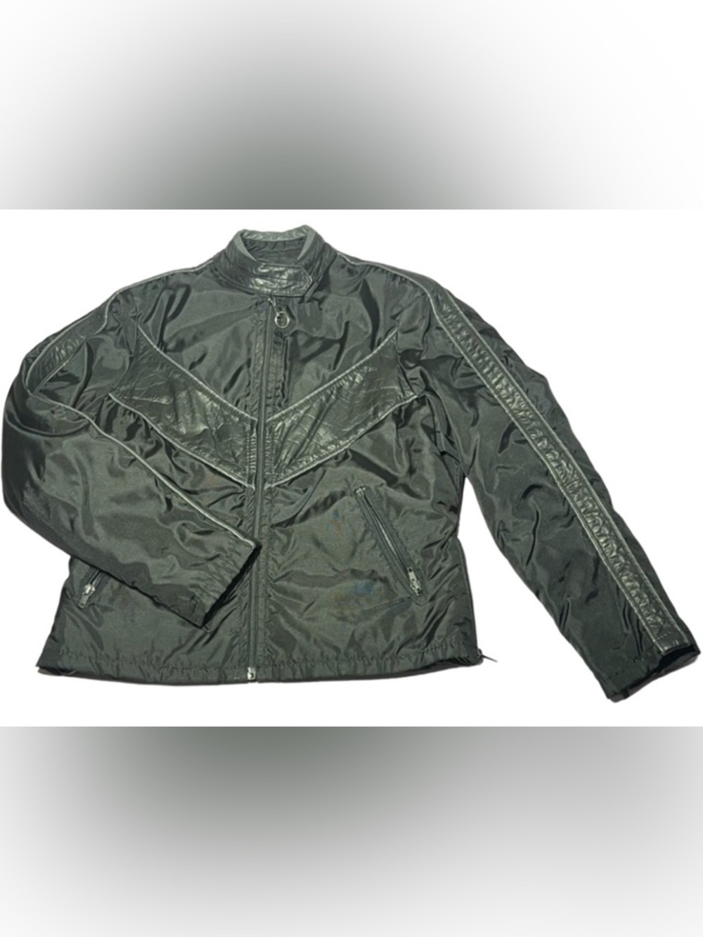 Vintage Wolff of Canada Women Leather Motorcycle Biker Fitted Jacket Coat Black
